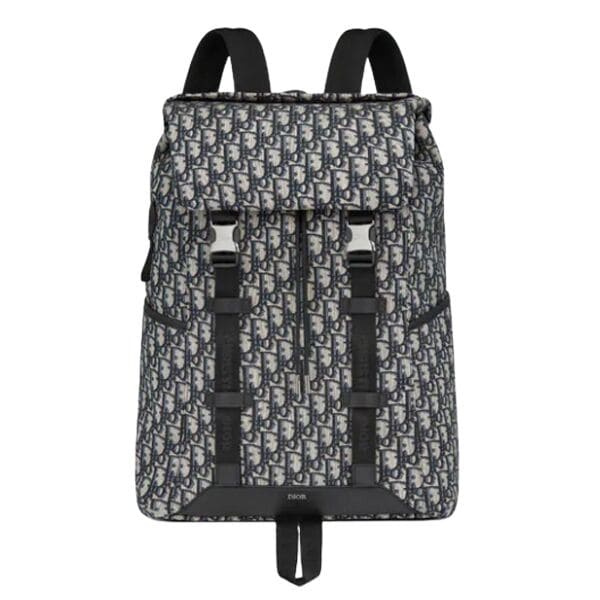 DIOR EXPLORER BACKPACK BEIGE AND BLACK OBLIQUE JACQUARD – DR006