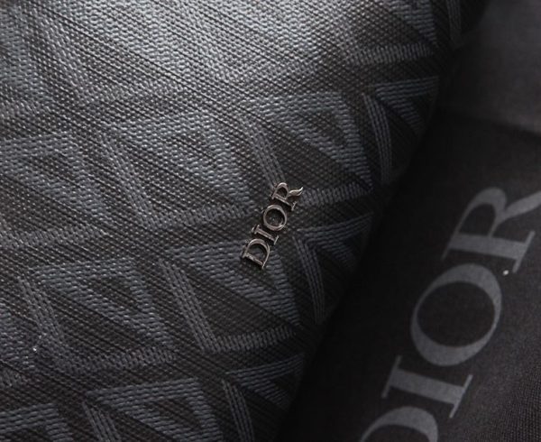 DIOR LINGOT 22 BAG BLACK CD DIAMOND CANVAS – DR014 - Image 7