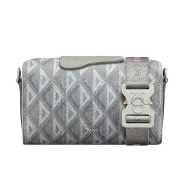 DIOR LINGOT 22 BAG GRAY CD DIAMOND CANVAS – DR013