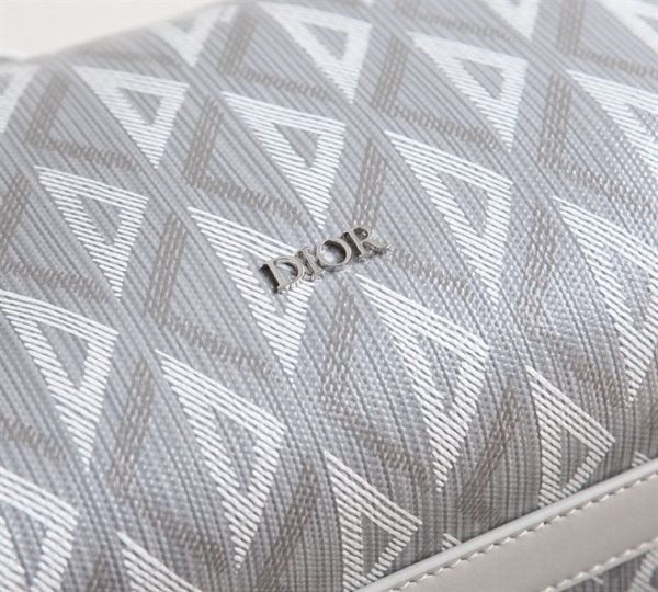 DIOR LINGOT 22 BAG GRAY CD DIAMOND CANVAS – DR013 - Image 6
