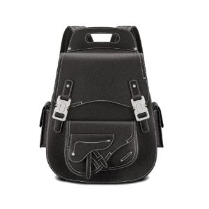 DIOR MAXI GALLOP BACKPACK BLACK GRAINED CALFSKIN – DR003