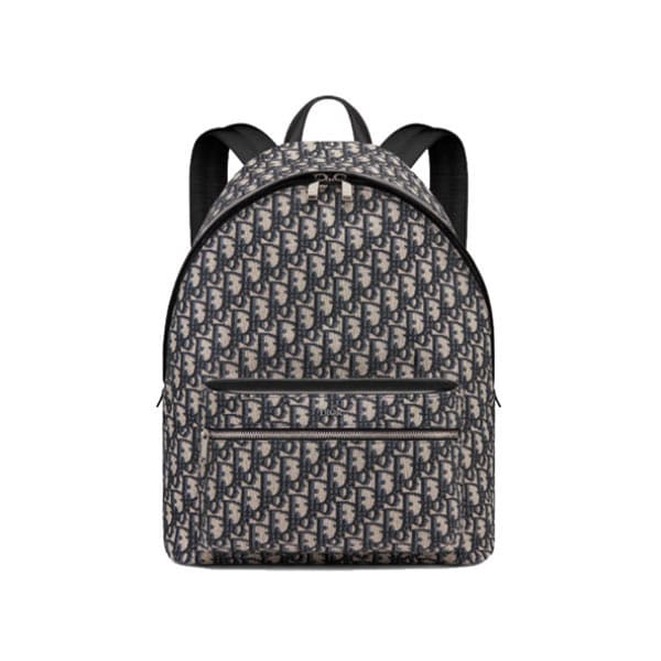 DIOR RIDER BACKPACK BEIGE AND BLACK DIOR OBLIQUE JACQUARD – DR005