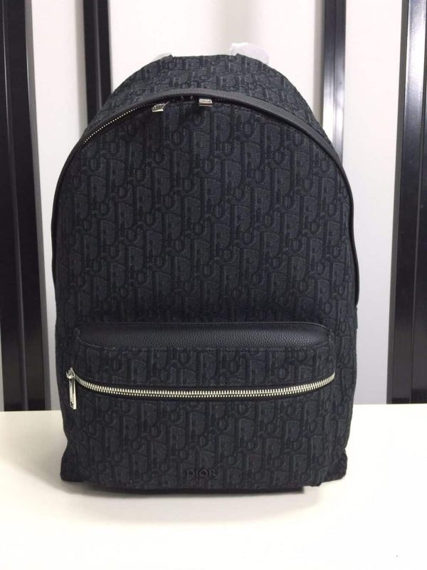 DIOR RIDER BACKPACK BLACK DIOR OBLIQUE JACQUARD – DR004 - Image 2