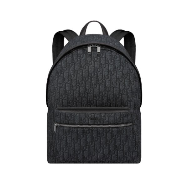 DIOR RIDER BACKPACK BLACK DIOR OBLIQUE JACQUARD – DR004