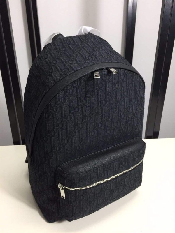 DIOR RIDER BACKPACK BLACK DIOR OBLIQUE JACQUARD – DR004 - Image 3
