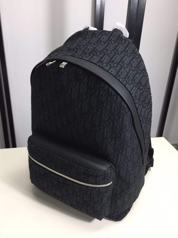 DIOR RIDER BACKPACK BLACK DIOR OBLIQUE JACQUARD – DR004 - Image 4