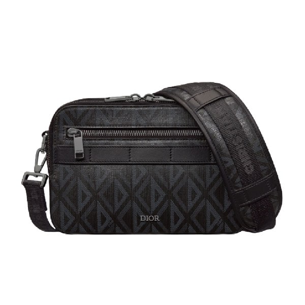 DIOR SAFARI BAG WITH STRAP CD DIAMOND CANVAS  – DR018