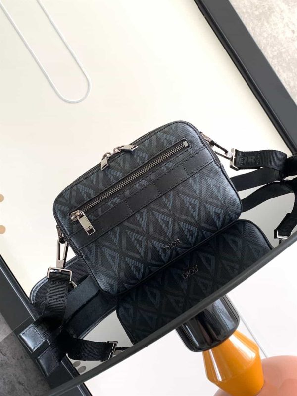 DIOR SAFARI BAG WITH STRAP CD DIAMOND CANVAS  – DR018 - Image 2