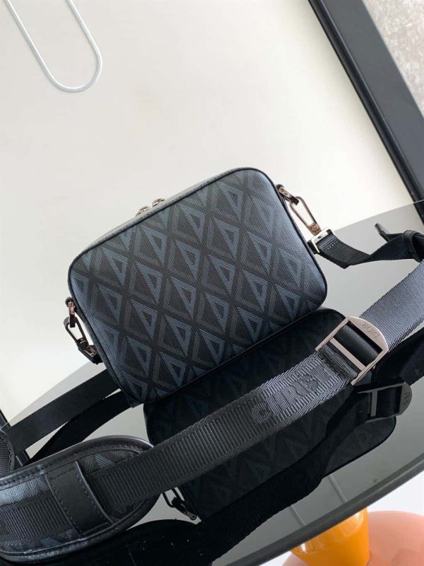 DIOR SAFARI BAG WITH STRAP CD DIAMOND CANVAS  – DR018 - Image 3