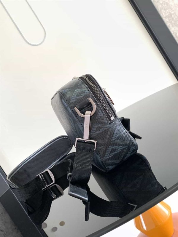 DIOR SAFARI BAG WITH STRAP CD DIAMOND CANVAS  – DR018 - Image 4