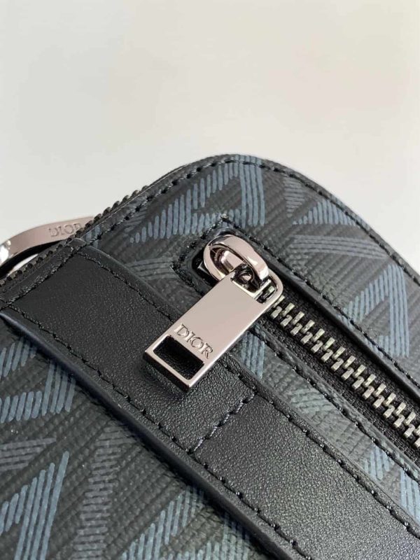 DIOR SAFARI BAG WITH STRAP CD DIAMOND CANVAS  – DR018 - Image 5