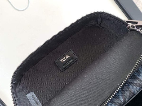 DIOR SAFARI BAG WITH STRAP CD DIAMOND CANVAS  – DR018 - Image 7