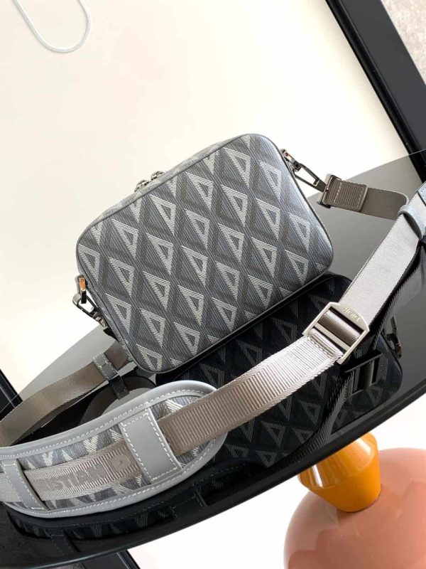 DIOR SAFARI BAG WITH STRAP CD DIAMOND CANVAS  – DR019 - Image 3