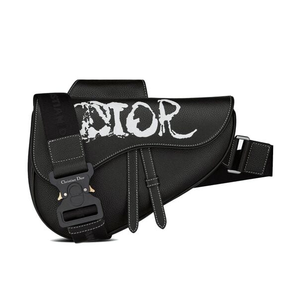DIOR X PETER DOIG SADDLE BAG BLACK – DR030