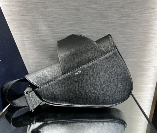 DIOR X PETER DOIG SADDLE BAG BLACK – DR030 - Image 5
