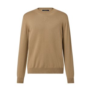 Embossed LV Cashmere Crewneck – SLV034