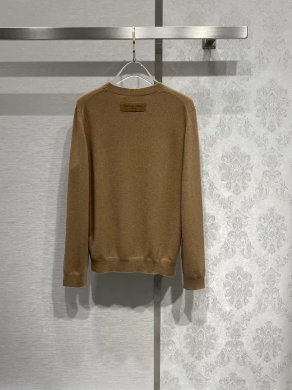 Embossed LV Cashmere Crewneck – SLV034 - Image 3