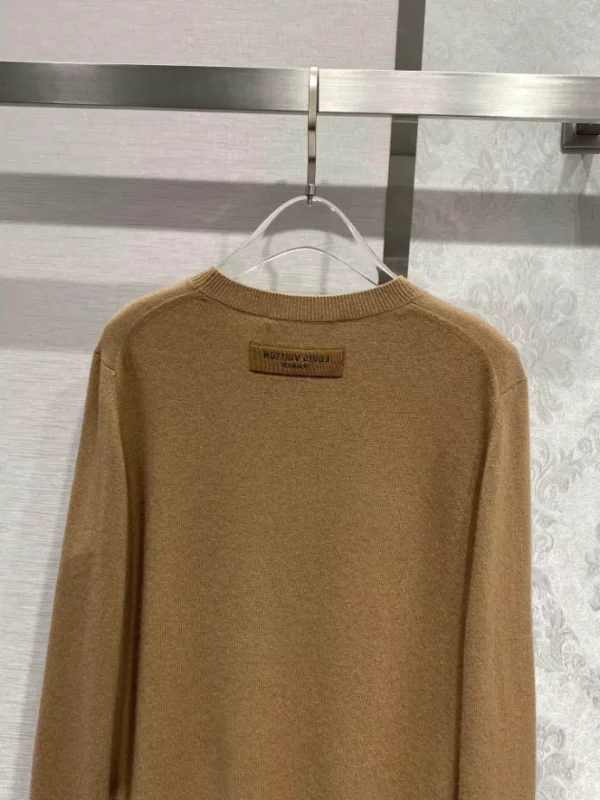 Embossed LV Cashmere Crewneck – SLV034 - Image 7