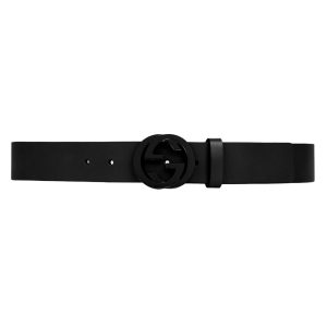 GC LEATHER BELT WITH INTERLOCKING G BUCKLE – B0153