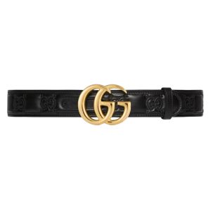 GG MARMONT MATELASSÉ WIDE BELT – B0186