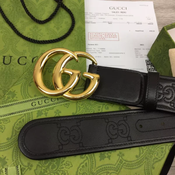 GG MARMONT MATELASSÉ WIDE BELT – B0186 - Image 5