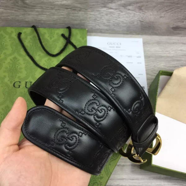 GG MARMONT MATELASSÉ WIDE BELT – B0186 - Image 6