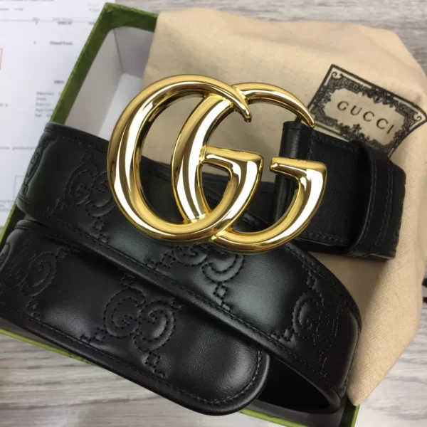 GG MARMONT MATELASSÉ WIDE BELT – B0186 - Image 7