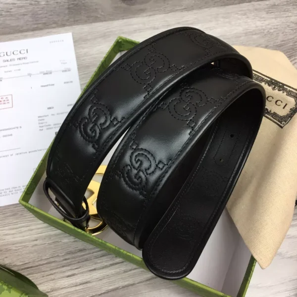 GG MARMONT MATELASSÉ WIDE BELT – B0186 - Image 8