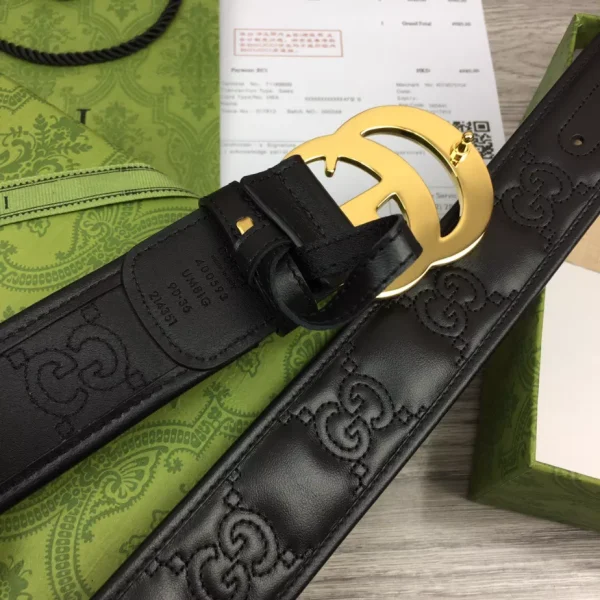 GG MARMONT MATELASSÉ WIDE BELT – B0186 - Image 9