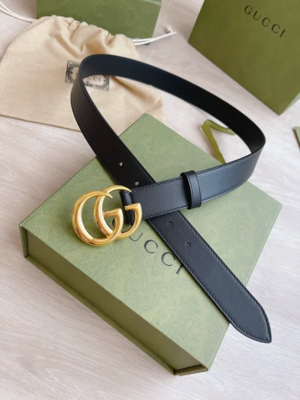 GG MARMONT LEATHER BELT WITH SHINY BUCKLE – B0169 - Image 5