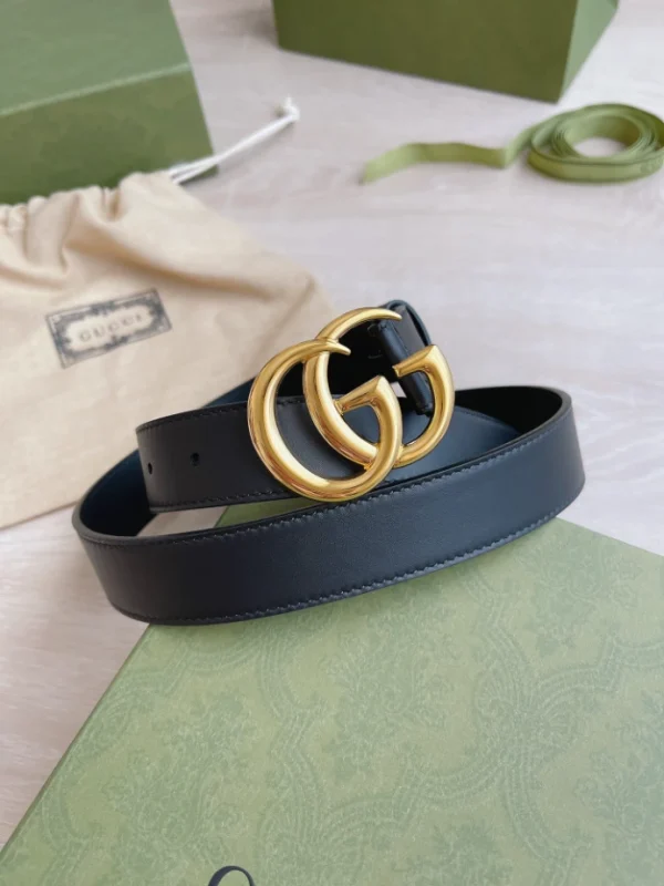 GG MARMONT LEATHER BELT WITH SHINY BUCKLE – B0169 - Image 8