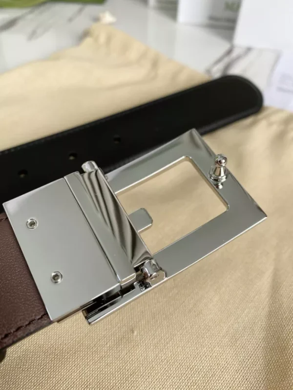 GG REVERSIBLE BELT WITH SQUARE G BUCKLE – B0185 - Image 4