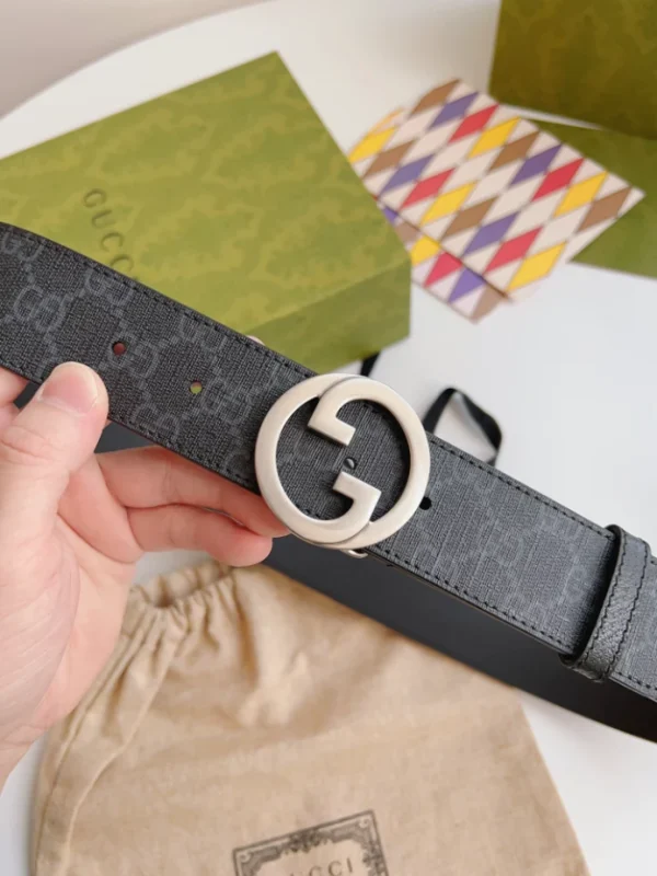 GUCCI BLONDIE BELT IN BLACK SUPREME – B0149 - Image 5