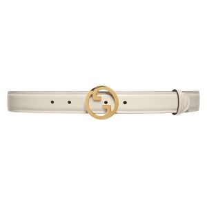 GUCCI BLONDIE BELT IN WHITE LEATHER – B0152