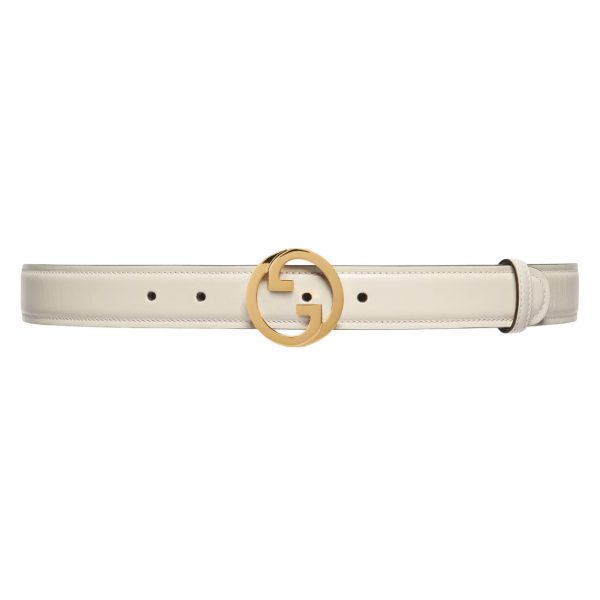 GUCCI BLONDIE BELT IN WHITE LEATHER – B0152