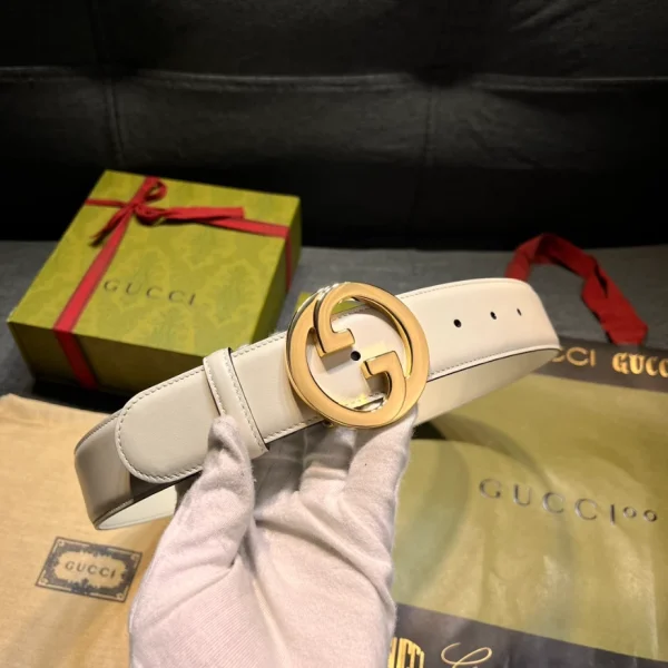 GUCCI BLONDIE BELT IN WHITE LEATHER – B0152 - Image 3