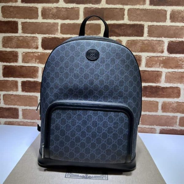 GUCCI INTERLOCKING DOUBLE G BACKPACK IN BLACK – GC49 - Image 2