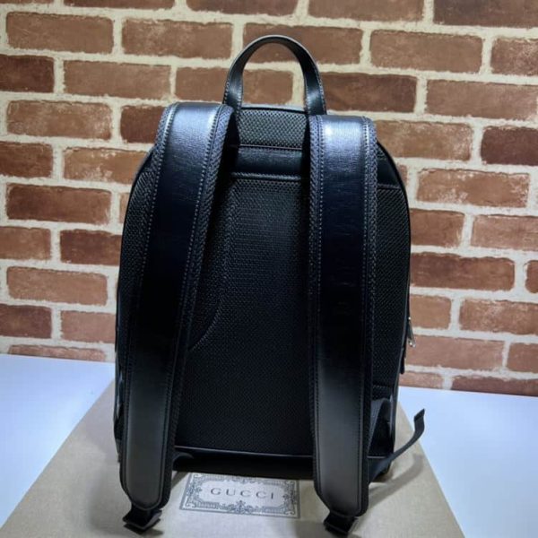 GUCCI INTERLOCKING DOUBLE G BACKPACK IN BLACK – GC49 - Image 3