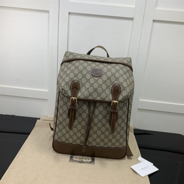 GUCCI MEDIUM BACKPACK WITH INTERLOCKING G – GC52 - Image 2