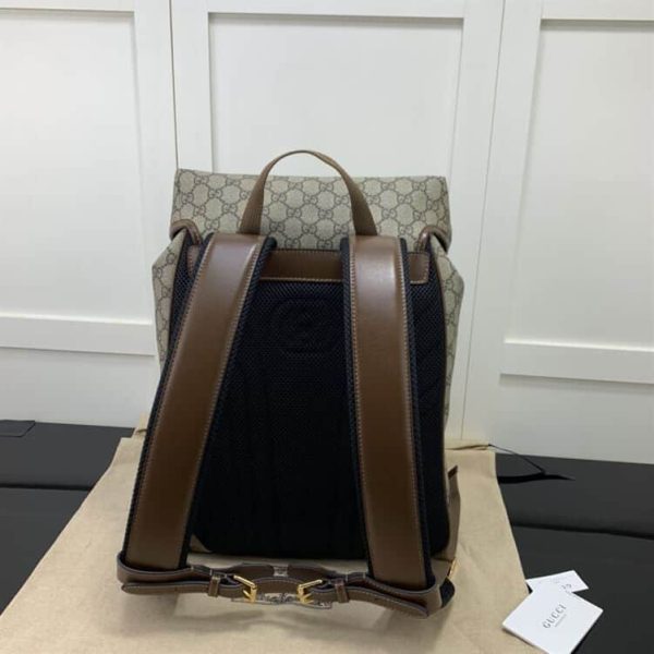 GUCCI MEDIUM BACKPACK WITH INTERLOCKING G – GC52 - Image 3