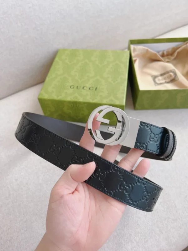 GUCCI REVERSIBLE SIGNATURE BELT – B0148 - Image 2