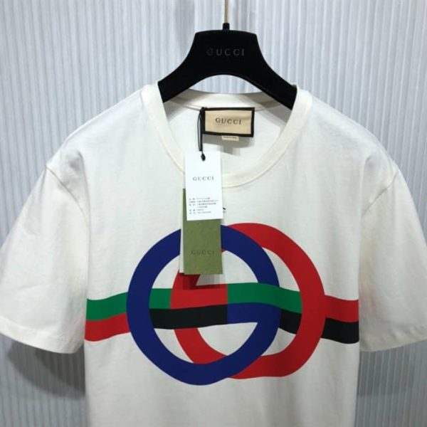 ROUND GG PRINT COTTON T-SHIRT – GCS241 - Image 3