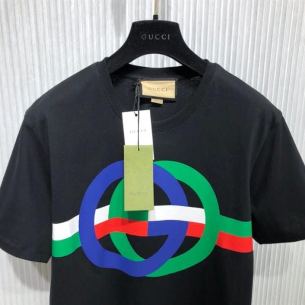 ROUND GG PRINT COTTON T-SHIRT – GCS242 - Image 3