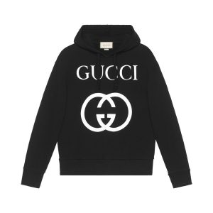 Gucci Classic Retro Interlocking Double GG Hoodie – GBH013