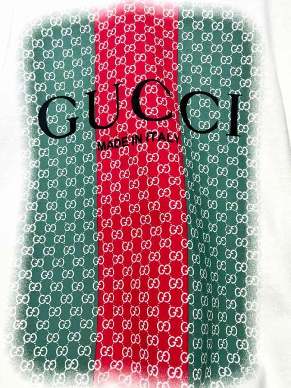 Gucci Cotton Jersey Printed Sweatshirt- GBH022 - Image 6