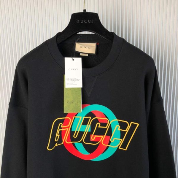 Gucci Cotton Jersey Printed Sweatshirt- GBH025 - Image 8