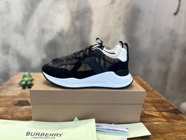 LOGO EMBOSSED, LEATHER, SUEDE AND MESH SNEAKERS – BBR105 - Image 2