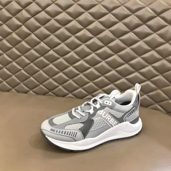 LOGO PRINT LEATHER, SUEDE AND MESH SNEAKERS – BBR107 - Image 6
