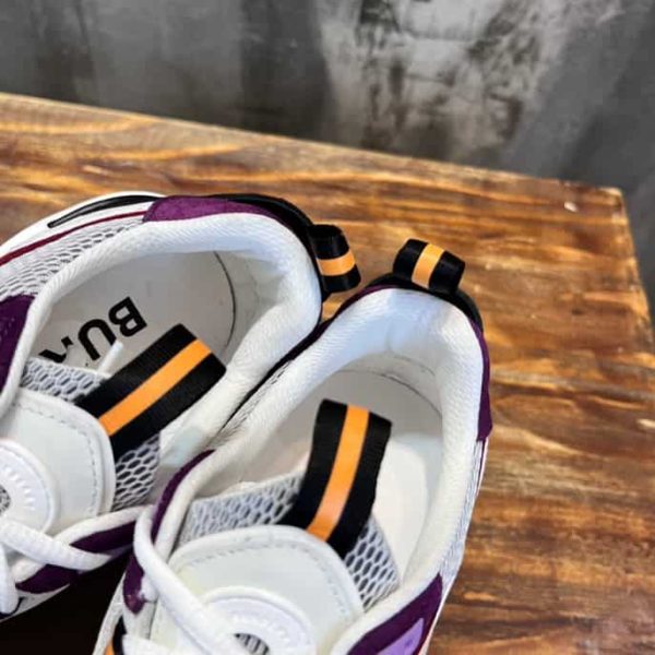 LOGO PRINT LEATHER, SUEDE AND MESH SNEAKERS – BBR108 - Image 7