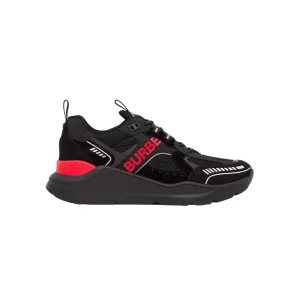 LOGO PRINT SUEDE AND MESH SNEAKERS – BBR110